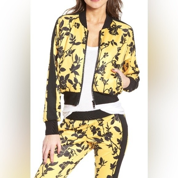 PAM & GELA Crop Track Pants on Floral Shadow Print S - Picture 13 of 13